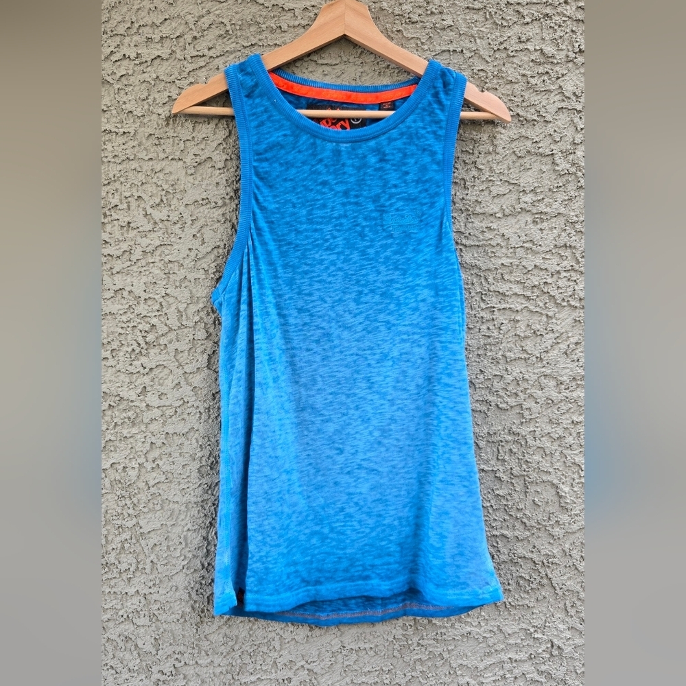 Superdry Low Roller Blue Tank Top